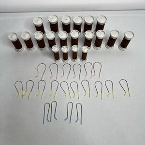 Remington KF-20-1 Replacement Rollers & Clips Brown Flocked Set Of 20